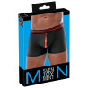 Svenjoyment Boxer avec zip Tillio Noir-Rouge